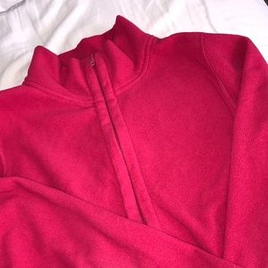 Pink fleece jacket